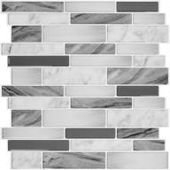 🔳 stickgoo 10-sheet kitchen backsplash tiles, peel and stick, 12"x12", thicker design logo