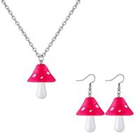 mifynn mushroom necklace earrings simulation logo