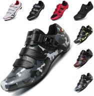 sleek sak1tama unisex cycling shoes - spd compatible cleats for peloton & outdoor riding logo