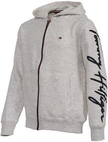 img 2 attached to Full Zip Hoodie for 🧥 Men by Tommy Hilfiger, Made with Fleece