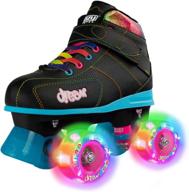 🌈 crazy skates dream roller skates: girls' led light-up wheels for the ultimate skating experience logo