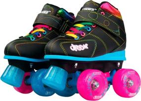 img 2 attached to 🌈 Crazy Skates Dream Roller Skates: Girls' LED Light-up Wheels for the Ultimate Skating Experience