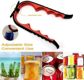 img 3 attached to 🔓 Kiiliss Jar Opener Bottle Opener: Ultimate Solution for Weak Individuals, Seniors, Elders, and Arthritis Sufferers - Quick Multifunctional Opener for Cans and Bottles