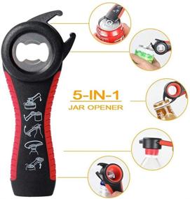 img 2 attached to 🔓 Kiiliss Jar Opener Bottle Opener: Ultimate Solution for Weak Individuals, Seniors, Elders, and Arthritis Sufferers - Quick Multifunctional Opener for Cans and Bottles