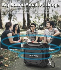 img 2 attached to Kayinuo IPX7 Waterproof Shower Speaker with Enhanced Bass and Built-in Mic - Portable Bluetooth Speaker for Outdoor Adventures