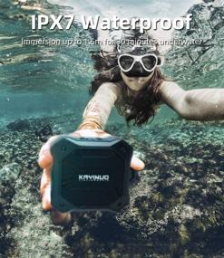 img 3 attached to Kayinuo IPX7 Waterproof Shower Speaker with Enhanced Bass and Built-in Mic - Portable Bluetooth Speaker for Outdoor Adventures