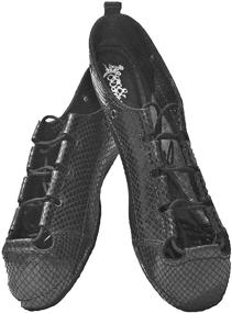 img 4 attached to 👯 Irish Dance Pumps - Ghillie's - Soft, Lightweight Shoes with Diamond Print, Black Leather, and Suede Soles - Includes Free Cotton Bag!