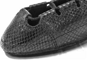 img 2 attached to 👯 Irish Dance Pumps - Ghillie's - Soft, Lightweight Shoes with Diamond Print, Black Leather, and Suede Soles - Includes Free Cotton Bag!