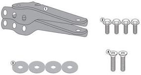 img 3 attached to Рамка для верхнего кейса GIVI SR4114 для велосипедов