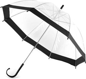 img 4 attached to Transparent Umbrella Handle Windproof Girls