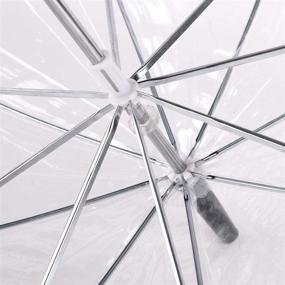 img 1 attached to Transparent Umbrella Handle Windproof Girls