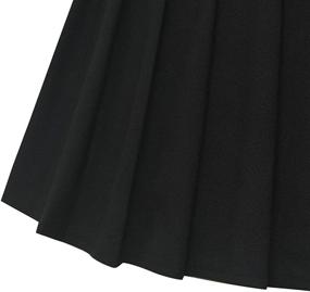 img 1 attached to 👗 Timormode Women's Pleated Mini Skater Basic Skirt for School Cheerleading