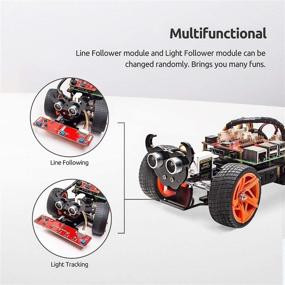 img 2 attached to 🤖 Enhanced SunFounder Raspberry Pi Smart Robot Car Kit with RPi 4 Model B — Line Following, Ultrasonic Sensor, and Light Following Features for Fun Educational Programming