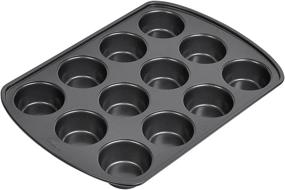 img 2 attached to Wilton Perfect Results Premium Non-Stick Bakeware Muffin Pan & Cupcake Pan: 12-Cup Steel for Delicious Baking Results