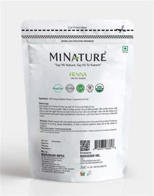 img 3 attached to 🌿 Pure & Natural mi nature Henna Powder from Rajasthan, India - 100% Authentic (227g / 1/2 lb) for Hair Dye/Color