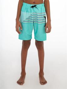 img 1 attached to 🩲 Hurley Aurora Green Boys' Board Shorts: Stylish & Comfy Swimwear for Kids