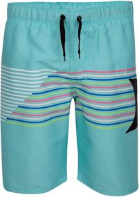 img 4 attached to 🩲 Hurley Aurora Green Boys' Board Shorts: Stylish & Comfy Swimwear for Kids