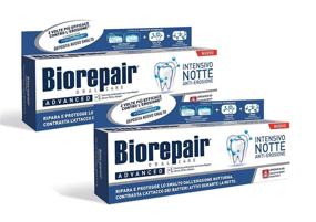 img 1 attached to Revitalize Your Smile with [2 PACK] Biorepair Night Intensive Toothpaste 75 ML - Packaging May Vary