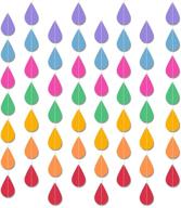 радужные гирлянды капли дождя баннеры украшения логотип