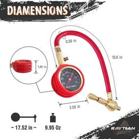 img 1 attached to 🚜 Набор для быстрого снижения давления в шинах RAYTEEN для внедорожных автомобилей, 10-70PSI, с удобным чехлом для переноски, для джипов, грузовиков и квадроциклов