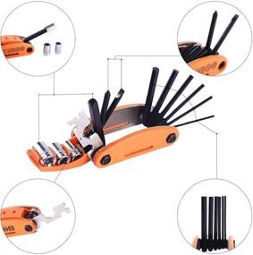 img 2 attached to 🔧 YBEKI Bike Repair Tool Kit - Ultimate Bicycle Tool Set with Multi-Function Bike Tool, Chain Tool, Tire Tool, and Bone Wrench. Portable Tool Bag and 6 Month Warranty