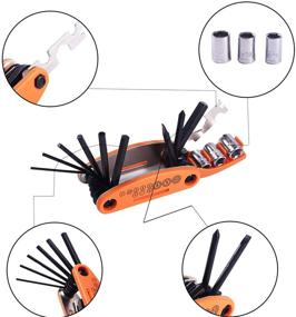 img 1 attached to 🔧 YBEKI Bike Repair Tool Kit - Ultimate Bicycle Tool Set with Multi-Function Bike Tool, Chain Tool, Tire Tool, and Bone Wrench. Portable Tool Bag and 6 Month Warranty