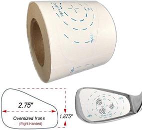 img 4 attached to 🏌️ Golf Club Impact Tape Labels for Large Woods: Ball Hitting Recorder, 200 Pieces. Club Face Stickers Training Aids for Golfers Swing Practice