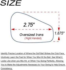 img 3 attached to 🏌️ Golf Club Impact Tape Labels for Large Woods: Ball Hitting Recorder, 200 Pieces. Club Face Stickers Training Aids for Golfers Swing Practice