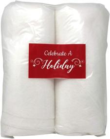 img 1 attached to 🎄 Premium Celebrate A Holiday Christmas Snow Roll - 2 Packages of 3x8ft Artificial Snow Blankets for Festive Christmas Decorations