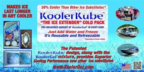 img 2 attached to Kooler Gel Ice Extender (White) - 3.5x3.5x12.25