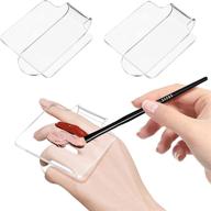 💅 minkissy 3pcs makeup hand palette: acrylic nail art manicure palette & spatula for home salon professionals logo