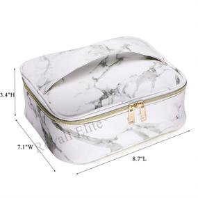 img 3 attached to Waterproof Portable Organizer for Cosmetics - 8.7 x 7.1 x 3.4 Inches