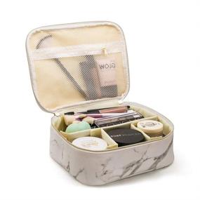 img 4 attached to Waterproof Portable Organizer for Cosmetics - 8.7 x 7.1 x 3.4 Inches