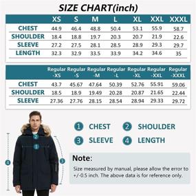 img 2 attached to 🧥 Molemsx Men's Vegan Down Winter Jacket with Thicken Lined Fur Hood, Long Anorak Parka Padded Coat XS-3XL for Mountain Adventures