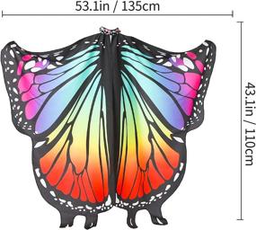 img 3 attached to 🦋 JEPOZRA Butterfly Festival Halloween Accessory: Add a Touch of Magic to Your Costume!