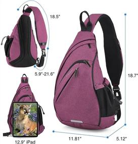 img 3 attached to 🎒 19 Lightweight Shoulder Crossbody Daypacks with Multiple Pockets - Ideal Casual Backpacks