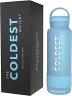 🧊 the coldest water bottle: vacuum insulated stainless steel hydro travel mug - keep beverages ice cold for 36 hrs, hot for 13 hrs - double walled flask with durable cap логотип