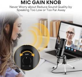 img 3 attached to 🎤 MAONO PM461TR USB Microphone with Adjustable Mic Gain for High-Quality Recording, Gaming, Streaming, Voice Over, YouTube, Twitch, Skype, Mac Laptop Desktop Compatible