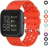 meifox bands compatible with fitbit versa/fitbit versa 2 / fitbit versa lite edition logo