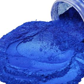 img 4 attached to 🔷 Sapphire Blue Mica Powder for Resin - Cosmetic Grade Epoxy Resin Color Pigment Sparkle, Ideal for Soap Making, Candle Making, Resin Art, Cosmetics | 100g in Reusable Jar