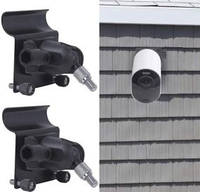 img 4 attached to 📷 2-Pack Black Vinyl Siding Mount for Arlo Ultra, Arlo Pro 2/3/4, Arlo Ultra 2, Arlo Essential & More Compatible Cameras by OkeMeeo