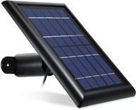 🔋 [new release] enhance your arlo surveillance camera with updated wasserstein solar panel - continuous power for arlo pro, arlo pro 2 (black) logo