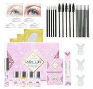 👁️ 2021 upgraded gusetar lash lift kit - eyelash perm set with silicone shields, lash picks for semi-permanent perming, curling eyelashes ideal for salon and party use logo