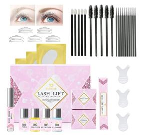 img 4 attached to 👁️ 2021 Upgraded GUSETAR Lash Lift Kit - Eyelash Perm Set with Silicone Shields, Lash Picks for Semi-Permanent Perming, Curling Eyelashes Ideal for Salon and Party Use