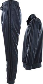 img 2 attached to Mens Athletic Piece Tracksuit 888 Black