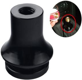 img 2 attached to 🔧 Dewhel Manual Gear Shifter Lever Shift Knob Boot Retainer/Adapter - 12X1.25 (Black)