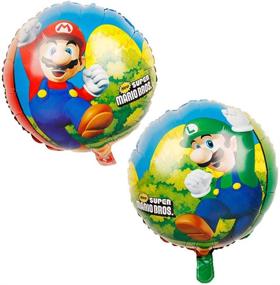 img 3 attached to Super Mario Balloons Birthday Party Decorations, Set of 9 Pcs