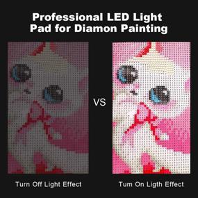 img 2 attached to Enhance Your Diamond Painting with the A4 Diamond Painting LED Light Pad