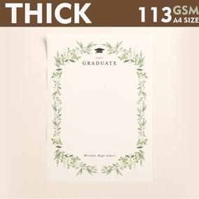 img 3 attached to 📄 Printable Vellum Paper, Thick 113 GSM, A4 Size, 40 Sheets, Translucent Paper for Invitation, Cricut, Crafts - Includes Bonus Plastic File Folder