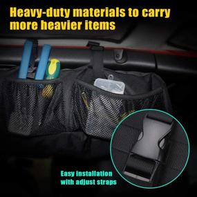 img 2 attached to 🛠️ SUPAREE Roll Bar Storage Bag Organizer: Ideal for 1955-2020 Jeep Wrangler LJ TJ JK JL & Gladiator JT Trunk. Includes Multi-Pockets, Organizers, and Tool Kits Holder